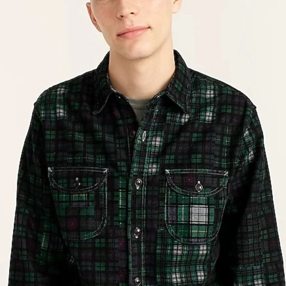 J. Crew Men’s Garment-dyed Corduroy Workshirt M
